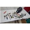 Image 1 : Welding Helmet, Adjustable Wrenches, Claw Hammer, Screwdrivers, C-Clamp, Pliers, and More