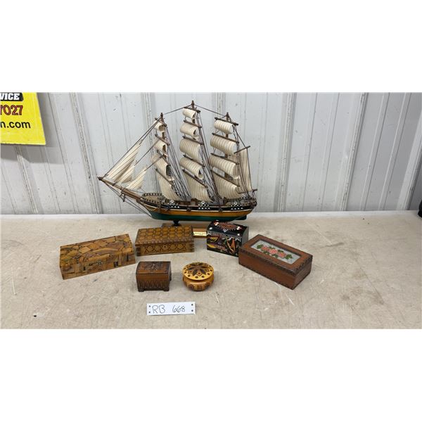 6 Handcrafted Boxes & Ship