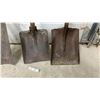 Image 2 : Lot of Four Vintage Utility Shovels with Wood Handles
