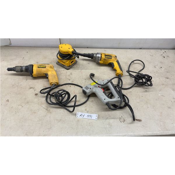 DeWalt DW268 and D254 VSR Screwdrivers, Random Orbital Sander, Staple Gun, and More