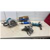 Image 1 : Power Tools: Makita 1/2" Circular Saw, Oscillating Tool, Angle Grinder, Drill, and More