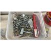 Image 2 : Assorted Hardware: Lag Bolts, Screws, Nuts, Washers, Nails, Anchors, and More