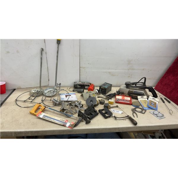 Black & Decker Belt Sander, Hacksaw, Socket Set, Electrical Face Plates and More