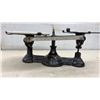Image 4 : Denver Fire Clay Co. Laboratory Balance Scale with Ceramic Pans, 1 Broken