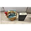Image 5 : Collection of Five Coin Banks, Goofy, Loony Bin, Cat in Basket, Collier's Encyclopedia and More