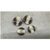 Image 3 : 4 Boxes Four-Hole Buttons, Brown Marbled, Singer Sewing Machine Attachments