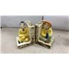Image 2 : Napco Asian Children Wall Pockets, Ceramic Bookends, Clown Planter, Bowl and More