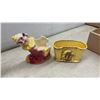Image 5 : Napco Asian Children Wall Pockets, Ceramic Bookends, Clown Planter, Bowl and More