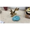 Image 4 : Decorative Sculptures Including Buddha Candle Head, Bronze Hands, Stone Face, and More