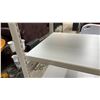 Image 2 : Six-Shelf Boltless Metal Shelving Unit with Adjustable Laminate Shelves, Light Gray 39 x 19 x 67