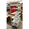 Image 4 : Six-Shelf Boltless Metal Shelving Unit with Adjustable Laminate Shelves, Light Gray 39 x 19 x 67