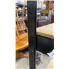 Image 4 : Five-Tier Black Metal Shelving Unit with Particle Board Shelves 36 x 72 x 18
