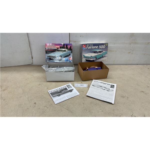 AMT 1:25 Scale 1966 Ford Thunderbird Street Custom and 1957 Ford Fairlane 500 Model Kits