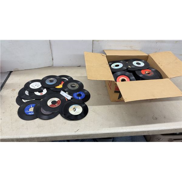 Collection of 45 RPM Vinyl Singles, Atlantic, Capitol, Columbia, and More