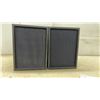 Image 3 : Pair of Compact Passive Bookshelf Speakers with Cloth Grilles and Speaker Wire