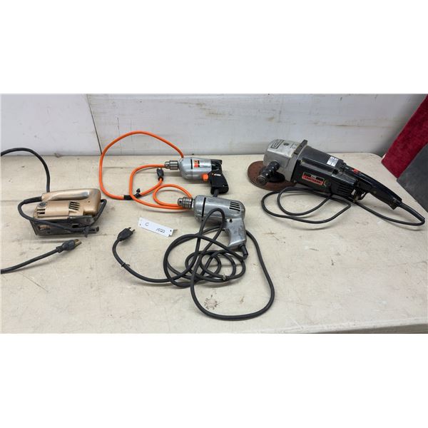 Black & Decker No. 7515 Jig Saw, 3/8" Drill, Sander/Polisher, and More