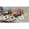 Image 1 : Collection of Vintage 45 RPM Records Including Fats Domino, Bobby Vinton, and More