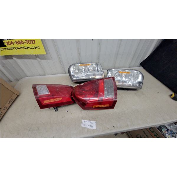 2005 Chrysler 300 Headlight and Taillight Assembly Set, Four Pieces