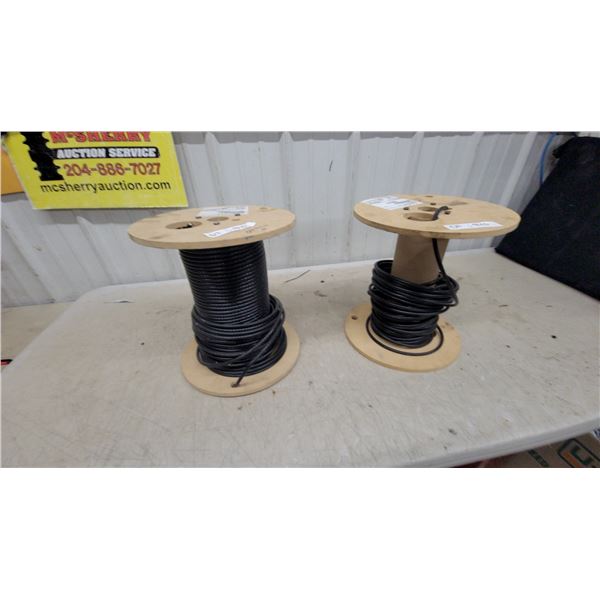 Two Partial Spools of CommScope Systimax GigaSPEED XL Category 6 U/UTP LAN Cable