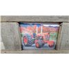 Image 3 : Rustic Reclaimed Wood Picture Frame with Massey Tractor Print