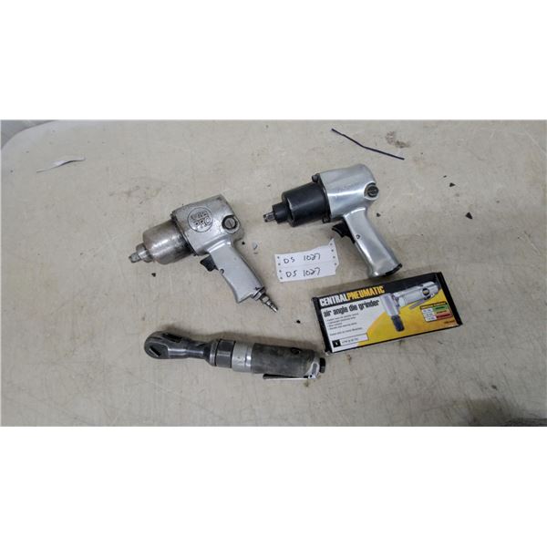 Ultra Pro Pneumatic Impact Wrenches, Air Ratchet, and Central Pneumatic Angle Die Grinder 4x