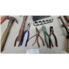 Image 4 : Assorted Hand Tools Including Claw Hammers, Pliers, C-Clamps, Socket Set, and Cylinder Hone Plus
