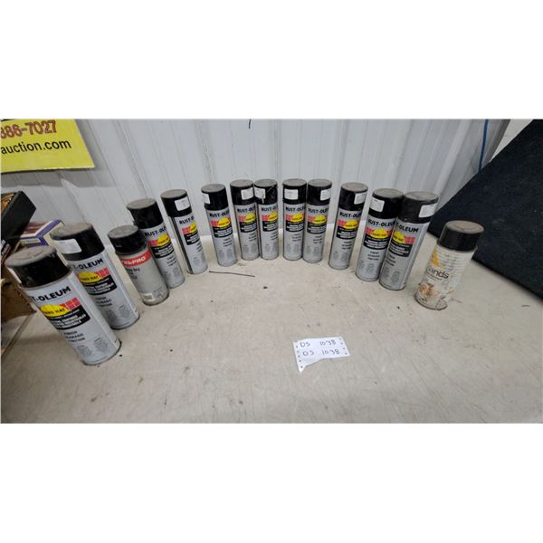 Rust-Oleum Hard Hat Professional Industrial Aerosol Spray Paint in Black and More