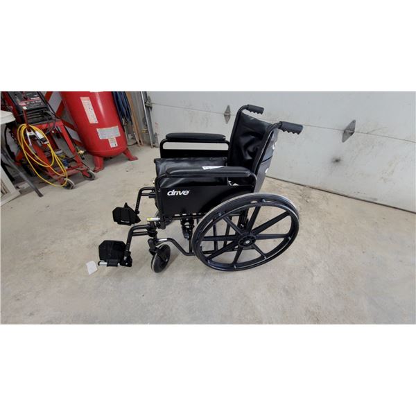 Drive Medical Silver Sport 2 Manual Wheelchair with Swing-Away Leg Rests and Full-Length Armrests