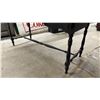 Image 8 : Vintage Black Painted Wooden Sideboard with Natural Wood Top and Turned Legs 54 x 42 x 22