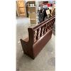 Image 6 : Wooden Storage Bench with Spindle Back and Hinged Seat 50 x 37 x 19