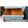 Image 3 : Art Deco Waterfall Style Bedroom Set, Armoire 37 x 20 x 62, Vanity 48 x 18 x 24 and Night Stand 16