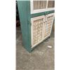 Image 3 : Rustic Farmhouse Display Hutch with Glass-Paned Door and Pressed Tin Panel Cabinet 36 x 10 x 72