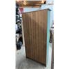 Image 8 : Rustic Farmhouse Display Hutch with Glass-Paned Door and Pressed Tin Panel Cabinet 36 x 10 x 72