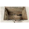 Image 4 : Antique Flat-Top Steamer Trunk with Metal Straps and Hardware 21 x 23 x 34