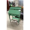 Image 1 : Green Painted Fall-Front Writing Desk with Cabriole Legs and Single Drawer 27 x 16 x 39