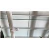 Image 4 : 2pc White Painted China Hutch with Glass Shelves and Lower Cabinet Storage 80 x 60 x 16