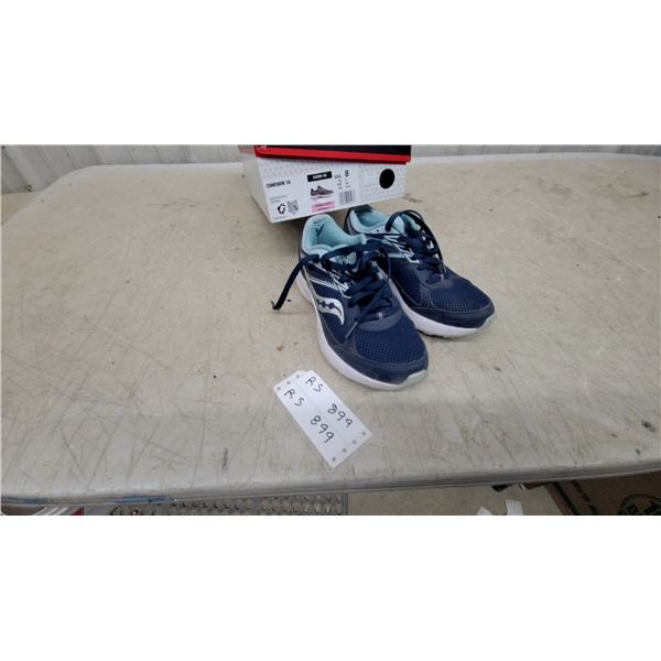 Saucony Cohesion 16 Women's Running Shoes, Navy Blue and Light Blue, Size 8