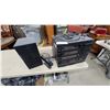 Image 1 : Sanyo RS-930 Component Stereo Rack System with Turntable, Cassette Deck, and Speaker