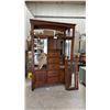 Image 1 : Kathy Ireland Home 2pc Dark Wood Display Cabinet with Glass Doors and 5 Drawers 52 x 80 x 16