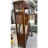 Image 2 : Kathy Ireland Home 2pc Dark Wood Display Cabinet with Glass Doors and 5 Drawers 52 x 80 x 16