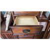 Image 4 : Kathy Ireland Home 2pc Dark Wood Display Cabinet with Glass Doors and 5 Drawers 52 x 80 x 16