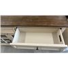 Image 3 : Pike & Main Farmhouse Sideboard with Wood Top, Two Drawers, and Glass Door Cabinets 15 x 55 x 33