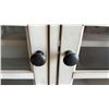 Image 7 : Pike & Main Doral Sideboard, Antique White Finish, Two Drawers, Three Glass-Pane Doors 56 x 15 x 33