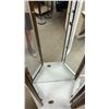 Image 5 : White Painted Curio Display Cabinet with Mirrored Back and Glass Panels 71 x 20 x 11
