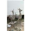 Image 1 : Pair of Decorative Woven Wire Deer Figures 66" Tall