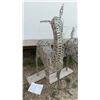Image 3 : Pair of Decorative Woven Wire Deer Figures 66" Tall