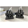 Image 2 : Miniature Ceremonial Railroad Joint Bars and Commemorative Rail Sections on Wooden Bases