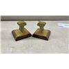 Image 4 : Miniature Ceremonial Railroad Joint Bars and Commemorative Rail Sections on Wooden Bases