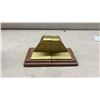 Image 5 : Miniature Ceremonial Railroad Joint Bars and Commemorative Rail Sections on Wooden Bases