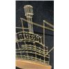 Image 4 : String Art Paddlewheel Steamboat Wall Hanging and Carved Wood Boat Plaque, 16 x 21"